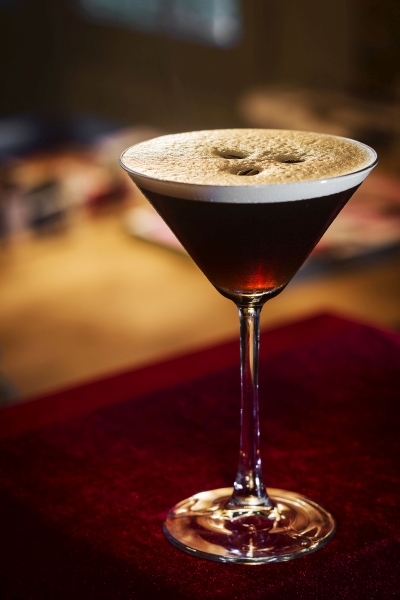 Karamellise burbooniga talvine Espresso Martini